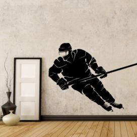Samolepka na zeď Hokejista 0693
