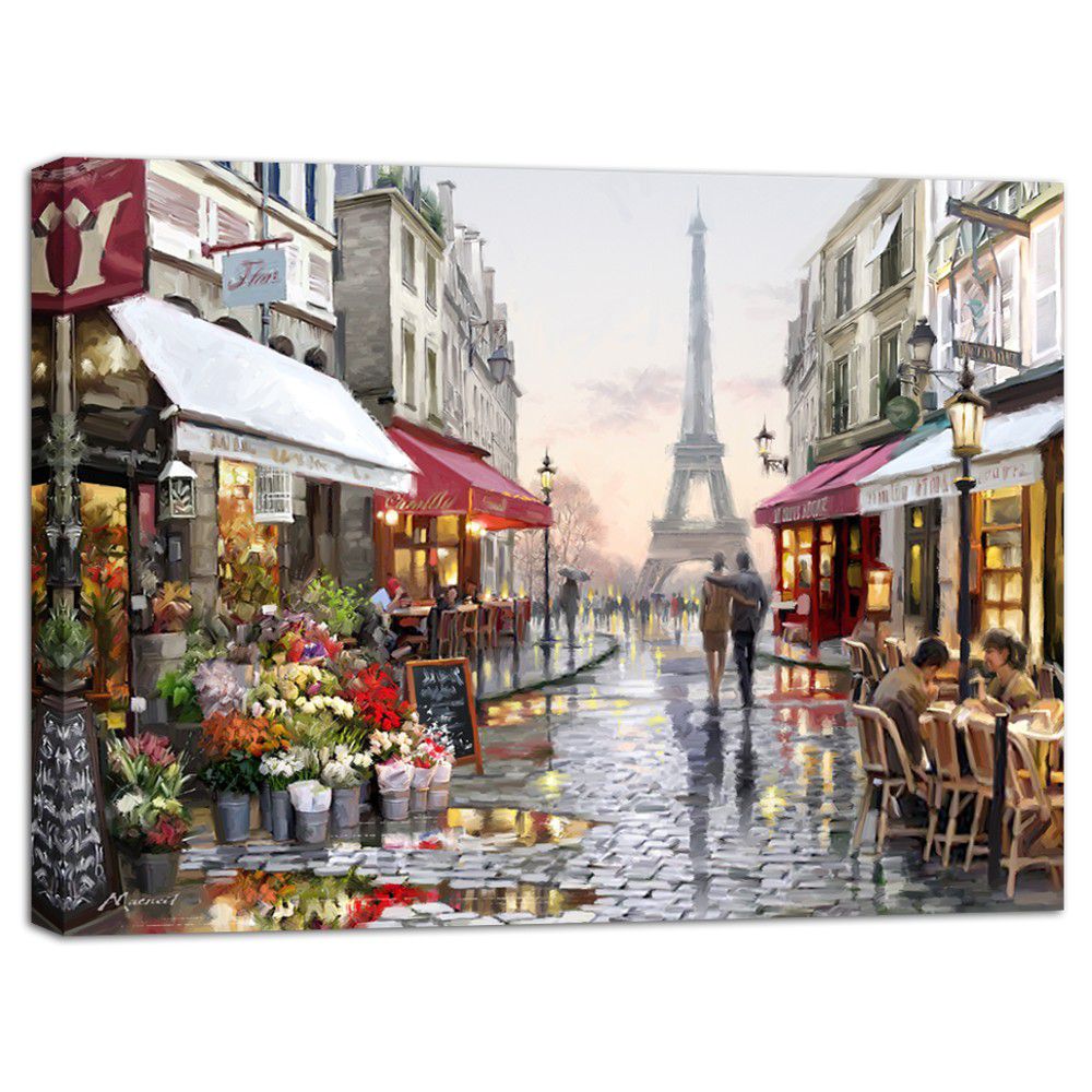 Obraz Styler Canvas Watercolor Paris I, 85 x 113 cm - GLIX DECO s.r.o.
