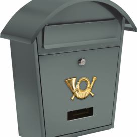 Vorel Poštovní schránka se stříškou oblou - šedá