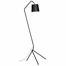 Černá stojací lampa s kovovým stínidlem (výška 155 cm) Barcelona – it\'s about RoMi