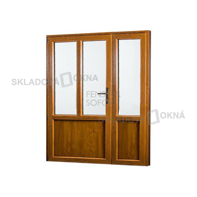 Vedlejší vchodové dveře dvoukřídlé, levé, PREMIUM - SKLADOVÁ-OKNA.cz - 1580 x 2080 - Skladová Okna