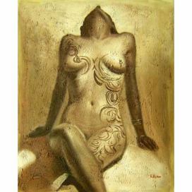 Obraz - Potetovaná nahá žena
