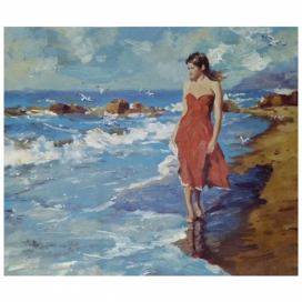 Obraz - Dívka na pláži FORLIVING
