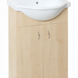 Koupelnová skříňka s umyvadlem Multi Simple 55,5x42,4 cm bříza SIMPLE55BR