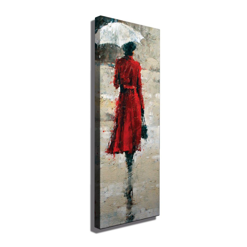 Hanah Home Obraz Woman In Red 30x80 cm - Bonami.cz