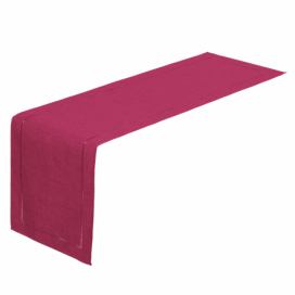 Fuchsiově růžový běhoun na stůl Casa Selección, 150 x 41 cm