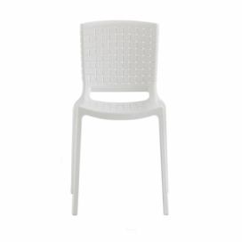 Pedrali Bílá plastová jídelní židle Tatami 305