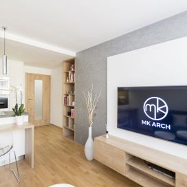 Kuchyň propojená s obývacím prostorem