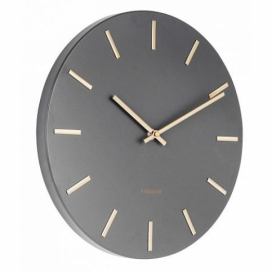 Karlsson 5821GY Designové nástěnné hodiny  pr. 30 cm