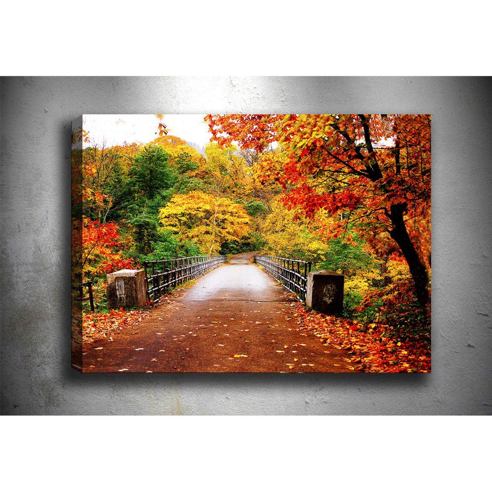 Obraz Tablo Center Autumn Bridge, 70 x 50 cm - Bonami.cz