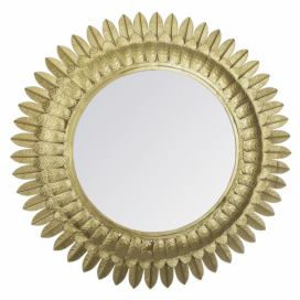 Atmosphera Zrcadlo na zeď ve zlatém rámu v glamour stylu, průměr 70 cm EMAKO.CZ s.r.o.