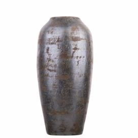Pálená hlína Dekorativní váza 48 Šedá LORCA