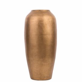Pálená hlína Dekorativní váza 48 Zlatá LORCA