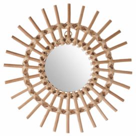 Atmosphera Kulaté zrcadlo slunce v proutěném rámu, dekorativní závěsné zrcadlo v rustikálním stylu EMAKO.CZ s.r.o.