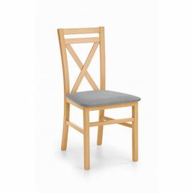 Halmar Jídelní židle DARIUSZ dub medový/Inari 91