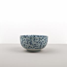Modro-bílá keramická miska na udon MIJ Daisy, ø 16 cm
