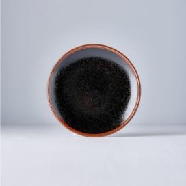 Made in Japan Předkrmový mělký talíř Tenmokku 20 cm