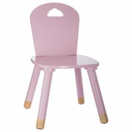Atmosphera for kids Židle pro děti v růžové barvě, 50 x 28 x 28 cm, MDF