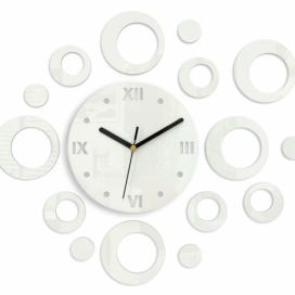 ModernClock 3D nalepovací hodiny Ring bílé