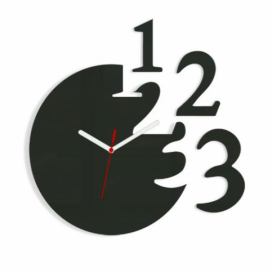 ModernClock Nástěnné hodiny Numero wenge
