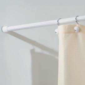 Bílá tyč na sprchový závěs 109 - 190 cm Cameo M – iDesign