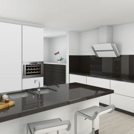 Moderní Kuchyně s lednicí na víno Dunavox