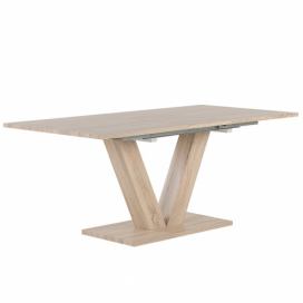 Rozkládací jídelní stůl,světlé dřevo 140/180 x 90 cm LIXA
