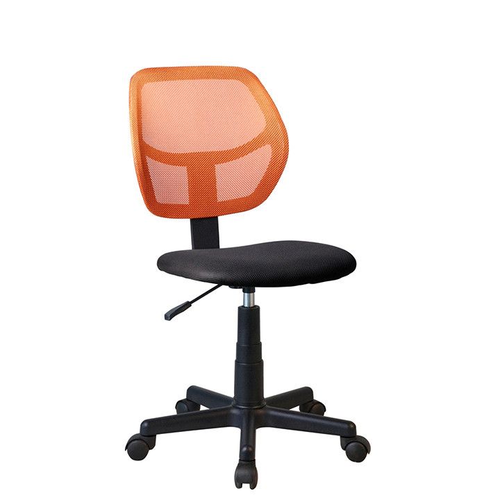 Tempo Kondela Otočná židle MESH - oranžová / černá - ATAN Nábytek