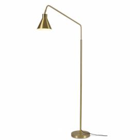 Stojací lampa s kovovým stínidlem ve zlaté barvě (výška 153 cm) Lyon – it\'s about RoMi