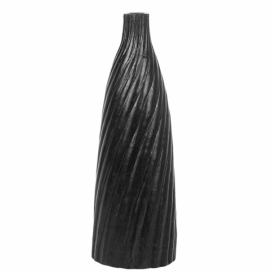 Pálená hlína Dekorativní váza 45 Černá Stříbrná FLORENTIA