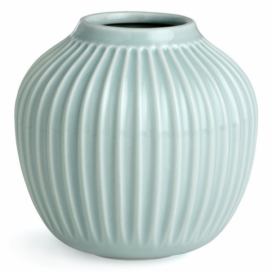 Mentolově modrá kameninová váza Kähler Design Hammershoi, ⌀ 13,5 cm