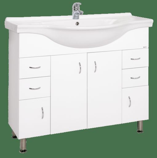 Koupelnová skříňka s umyvadlem Keramia Pro 102x55 cm bílá PRO100DV - Siko - koupelny - kuchyně