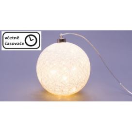 Nexos  Svítící koule - 40 LED, teple bílá