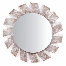 Nástěnné zrcadlo ø54 cm bílá měď MANGALORE Beliani.cz