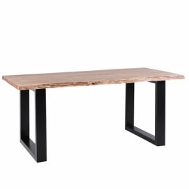 Dřevěný jídelní stůl 200 x 95 cm HEBY