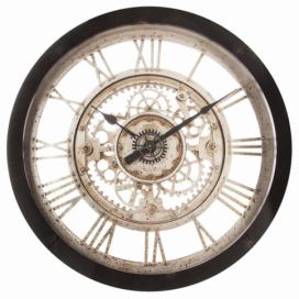 Nástěnné hodiny mechanizmus, průmyslový styl, Atmosphera Créateur d\'intérieur O61,5 cm
