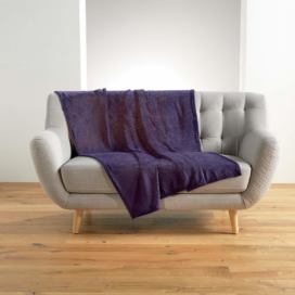 Douceur d\'intérieur Přehoz na postel, 125 x 150 cm, MAZARINE, fialová barva