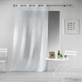 Douceur d\'intérieur Obývací pokoj Curl s plátěným efektem 140 x 240 cm, HALTONA, bílá