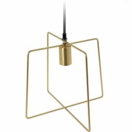 Home Styling Collection Závěsná lampa, čtvercová, zlatá, 29 cm