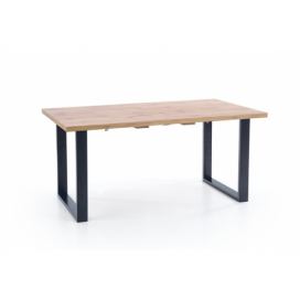 Stůl rozkládací Venom 135185/85 cm Dub wotan / Černý