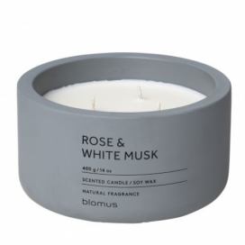 Vonná svíčka Rose & White Musk - kulatá FORLIVING