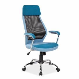 Židle kancelářská Q336 Modrý