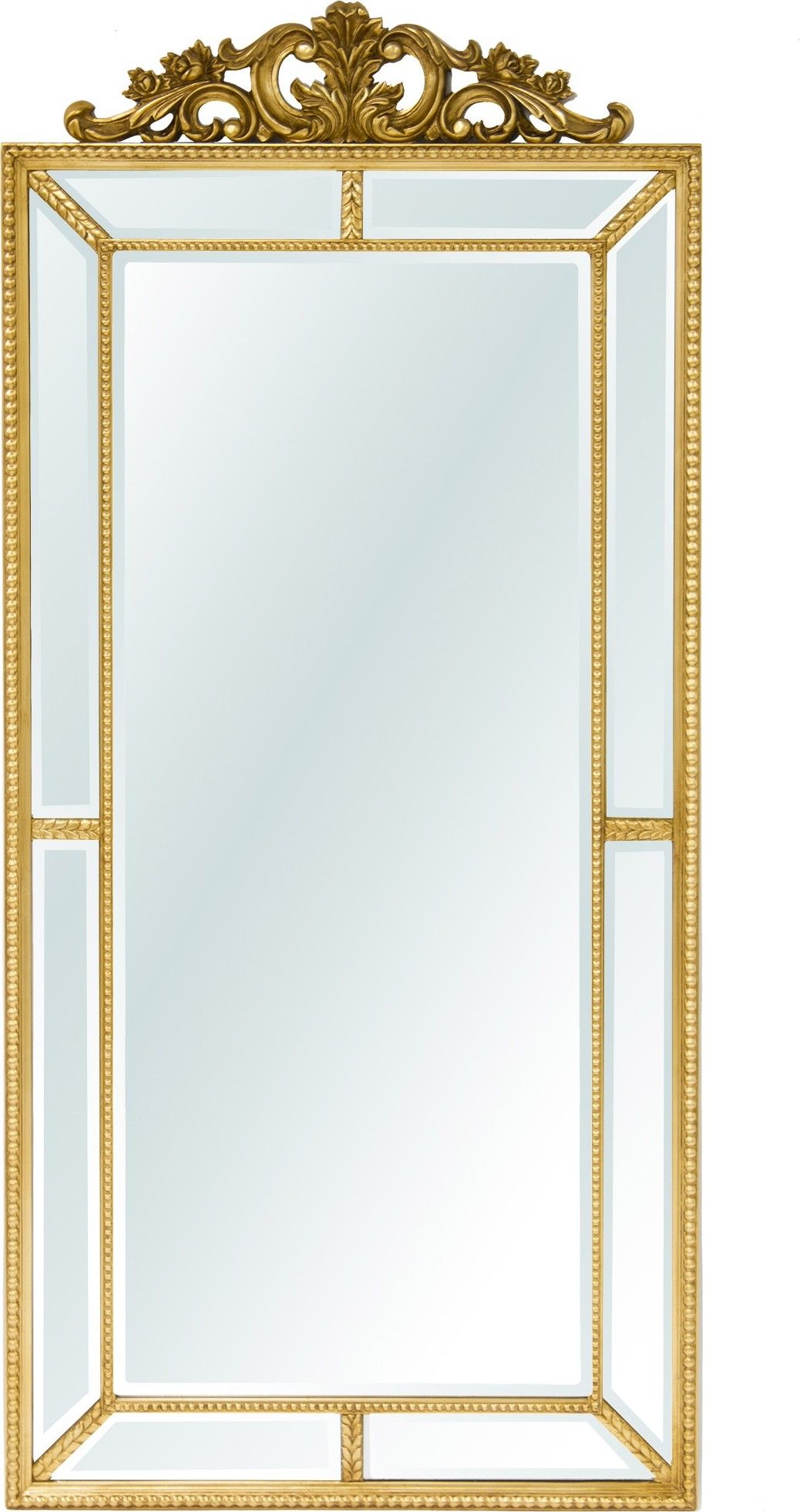 Zlaté zrcadlo s ornamentem 116321 Mdum - M DUM.cz