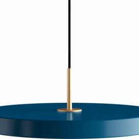Umage Petrolejově modré kovové závěsné světlo Asteria Ø 43 cm