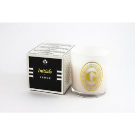 Arôme Svíčka s písmenky Vanilka 200g - G