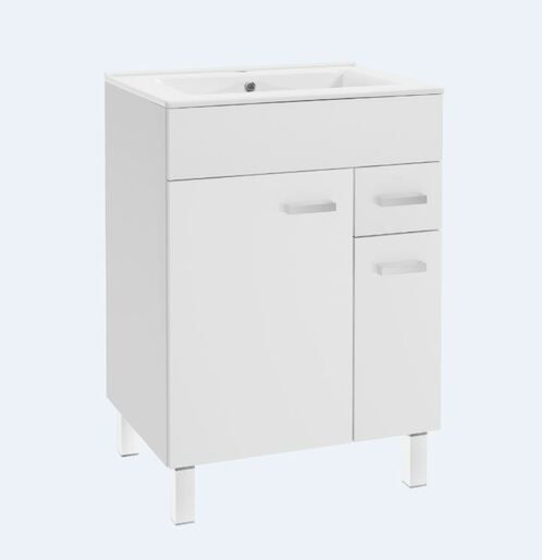 Koupelnová skříňka s umyvadlem Multi 60x46 cm bílá SPPONZA - Siko - koupelny - kuchyně