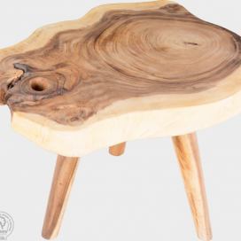 FaKOPA Odkládací stolek o tropického dřeva Lucy Mdum