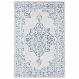 Modro-krémový venkovní koberec NORTHRUGS Tilos, 80 x 150 cm Bonami.cz