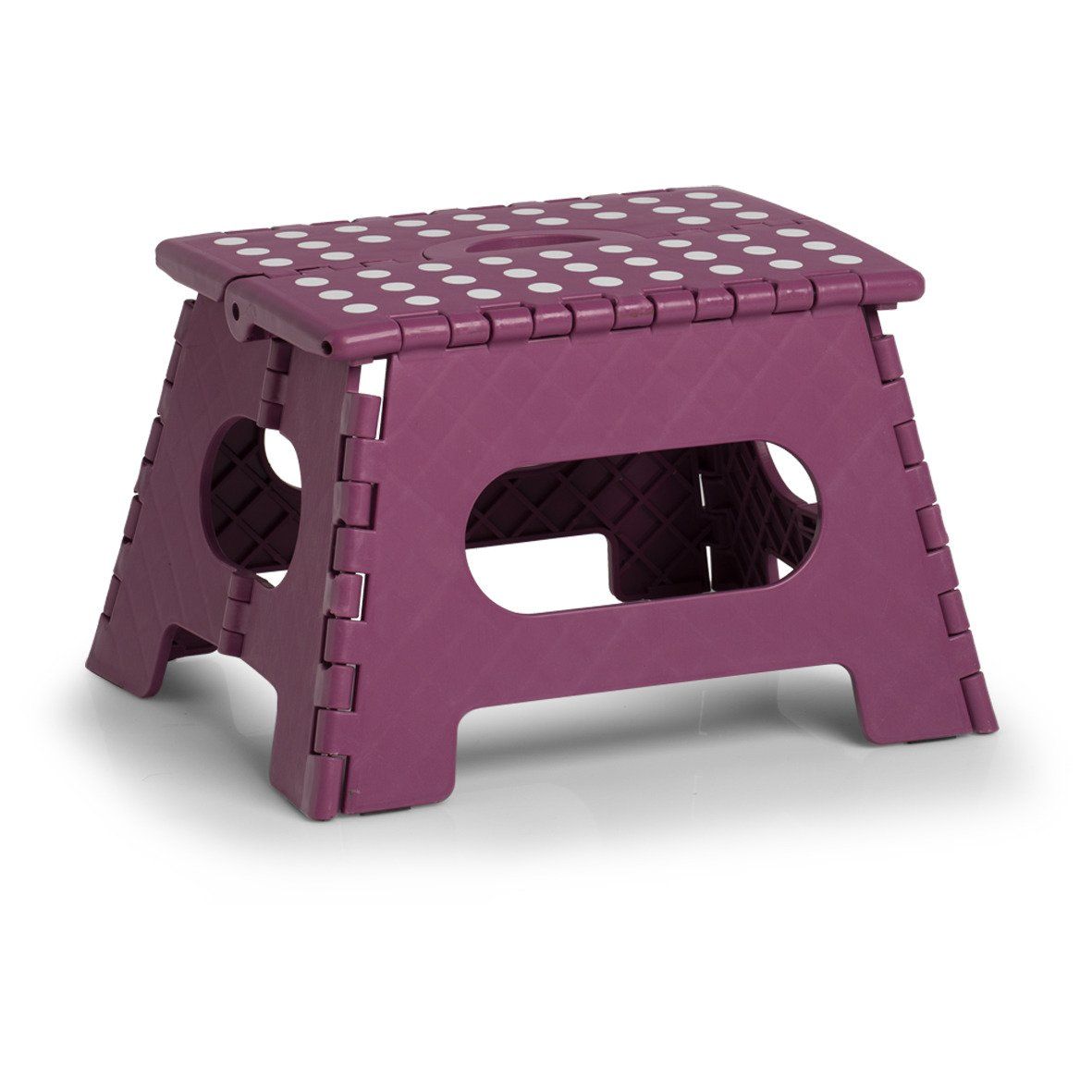 Protiskluzová skládací stolička, fialová, 35 x 28 x 22 cm, ZELLER - EMAKO.CZ s.r.o.