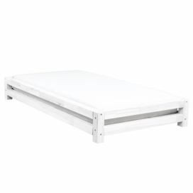 Benlemi Jednolůžková postel JAPA Zvolte barvu: Bílá, Rozměr: 120 x 200 cm